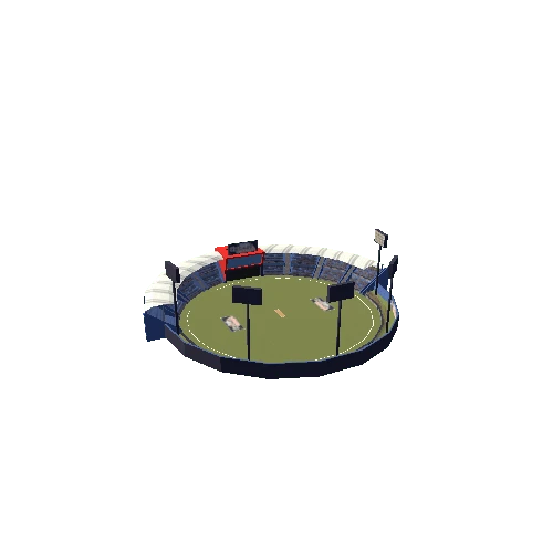 Low-poly Cricket Stadium